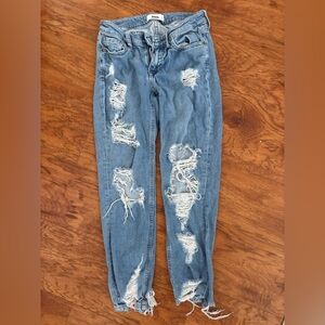 JBD Distressed Blue Women’s Jeans For Shorter Women